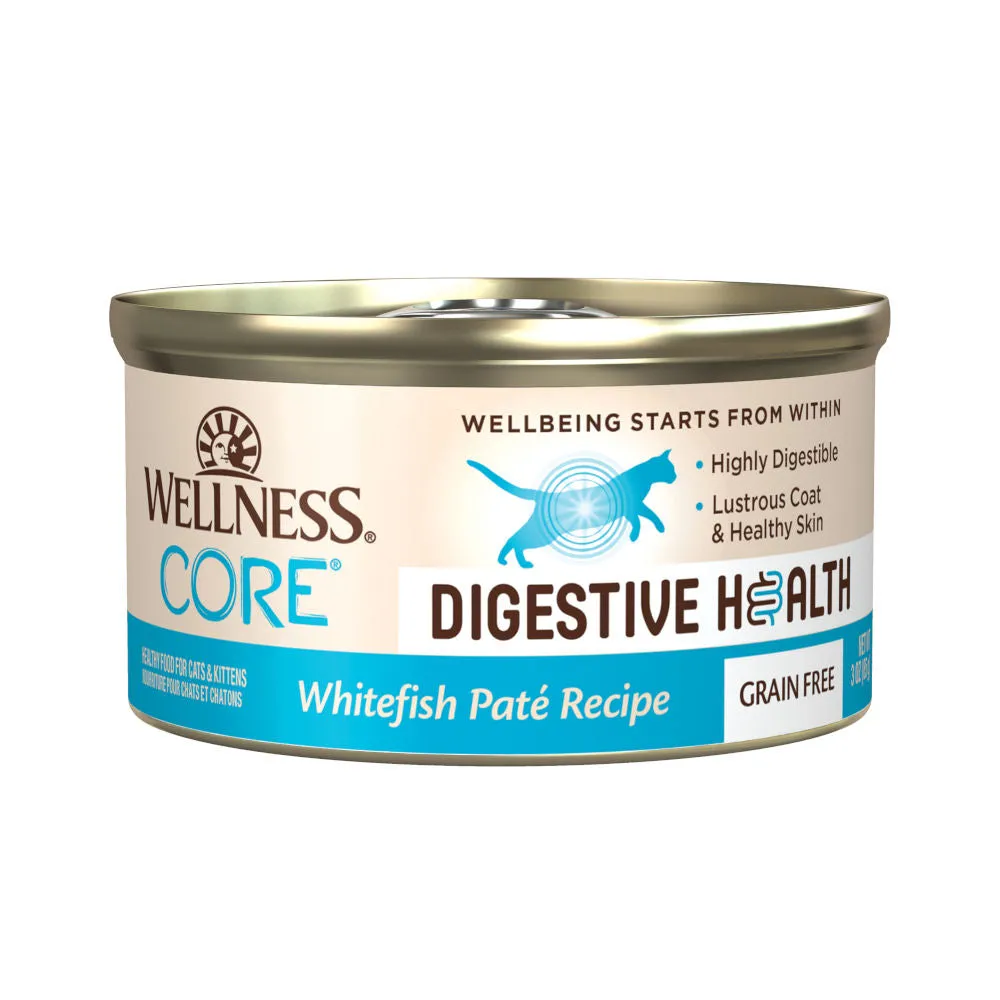 20% OFF: Wellness Core  Digestive Health Whitefish Pate Grain-Free Canned Cat Food 85g