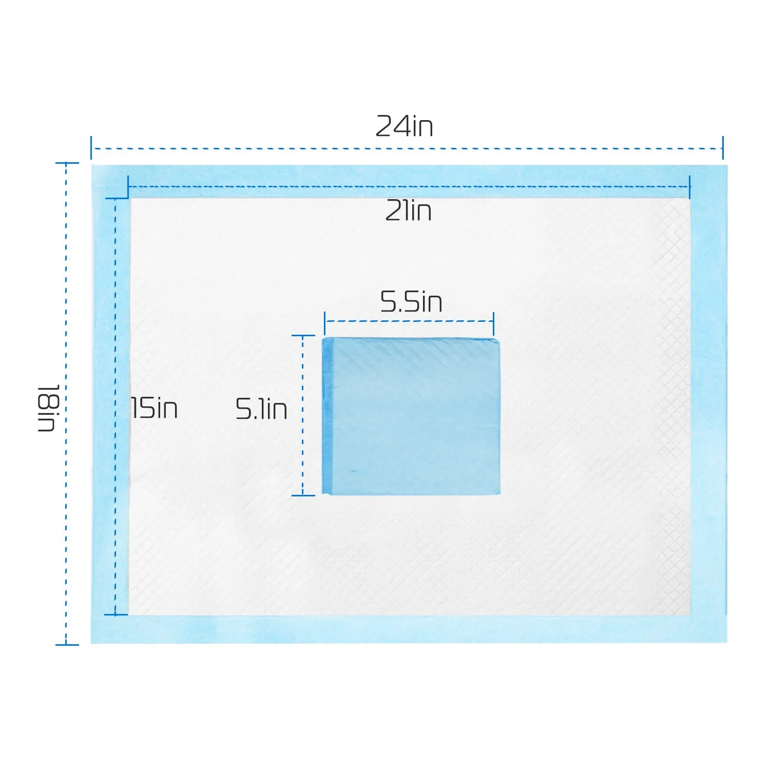 50-Piece: Dog Training Pads