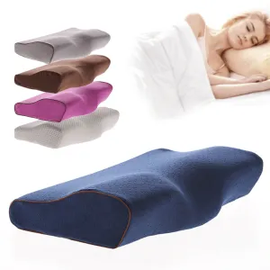 Aesthetic Memory Foam Bedding Butterfly Shaped Neck Protection Pillow