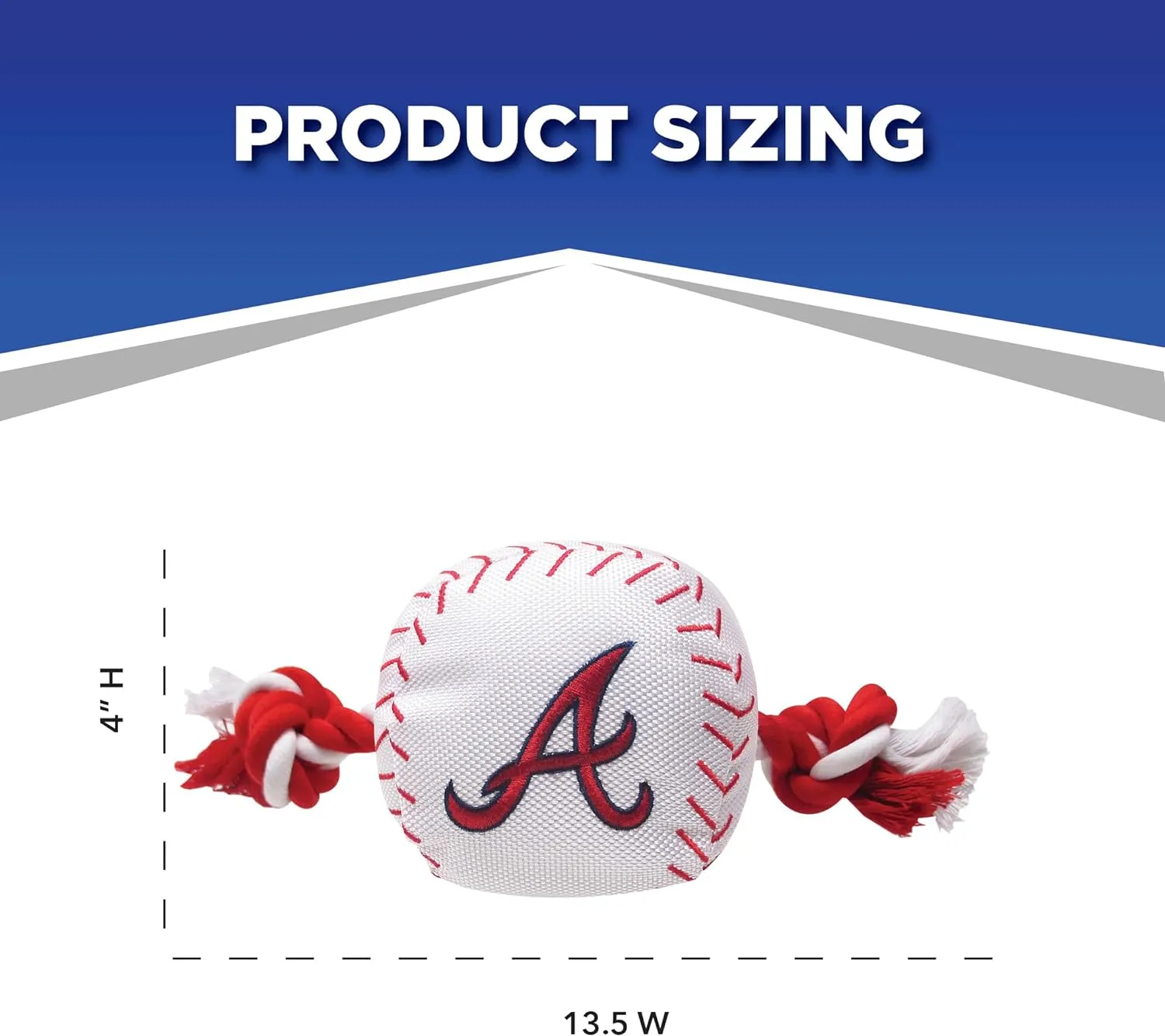 Atlanta Braves Baseball Rope Toys