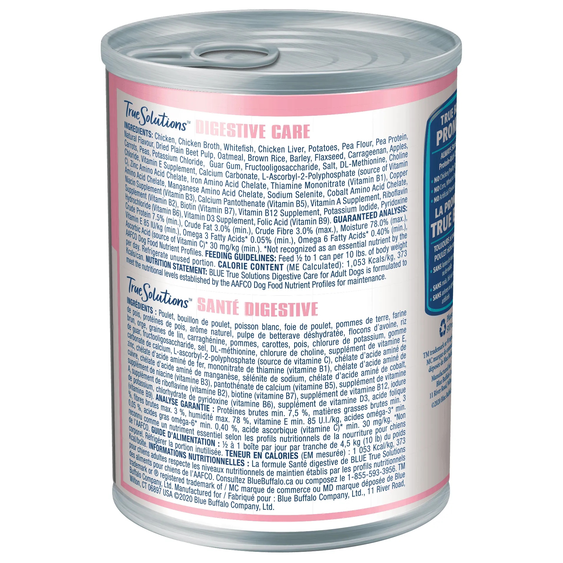 Blue True Solutions Canned Dog Food Digestive Care