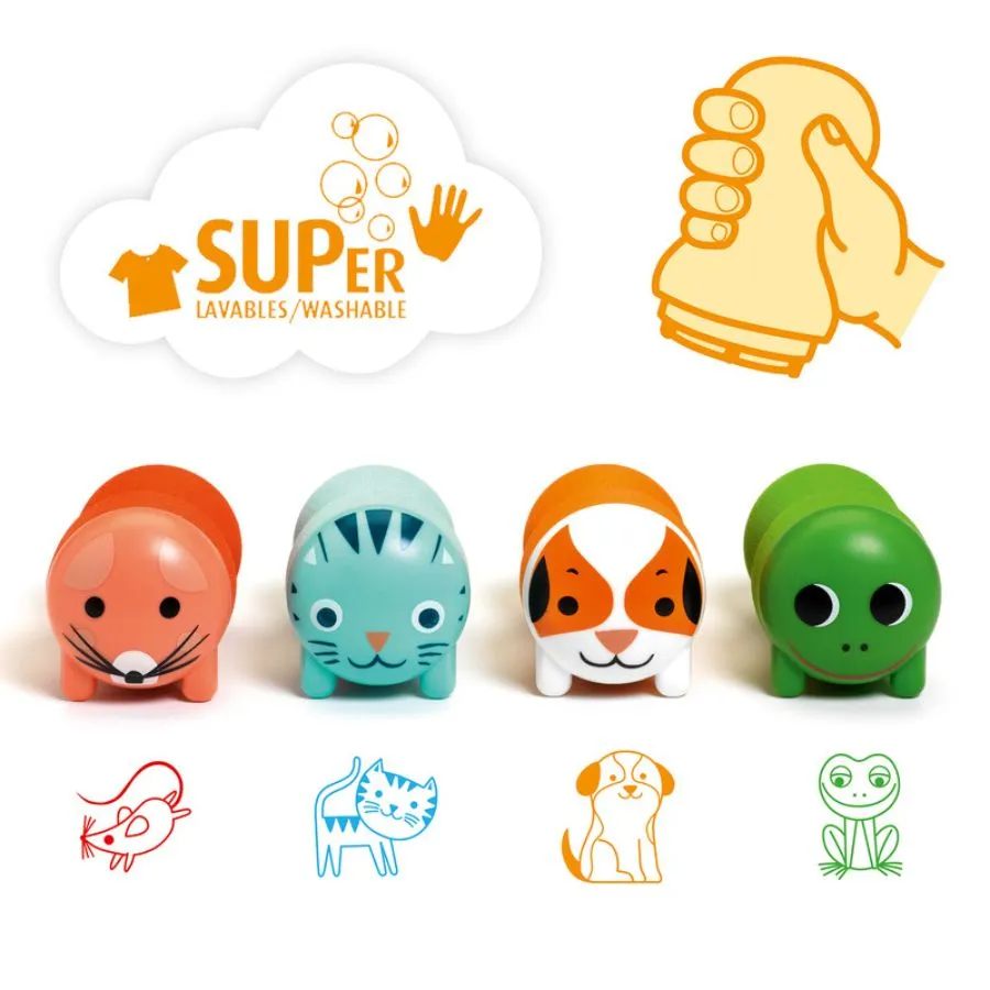 Djeco - Garden Animal Stamps for Littles Ones