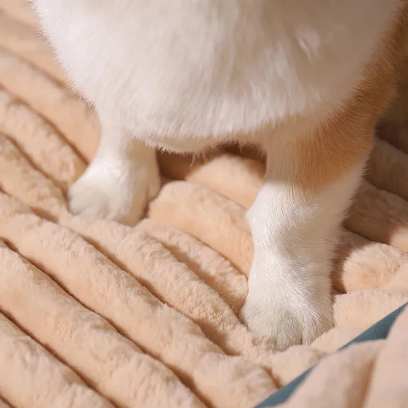 Dog Bed Padded Cushion for Small Big Dogs and Cats Removable Pet Mat