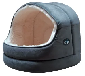 Gorpets Nordic Hooded Cat Bed Brown