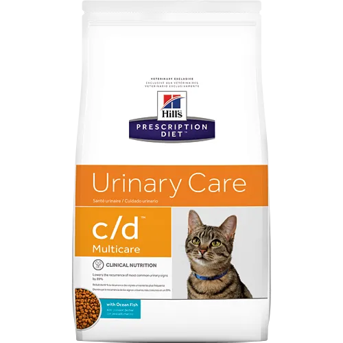 Hills Prescription Diet C/D Urinary Care Fish Dry Cat Food