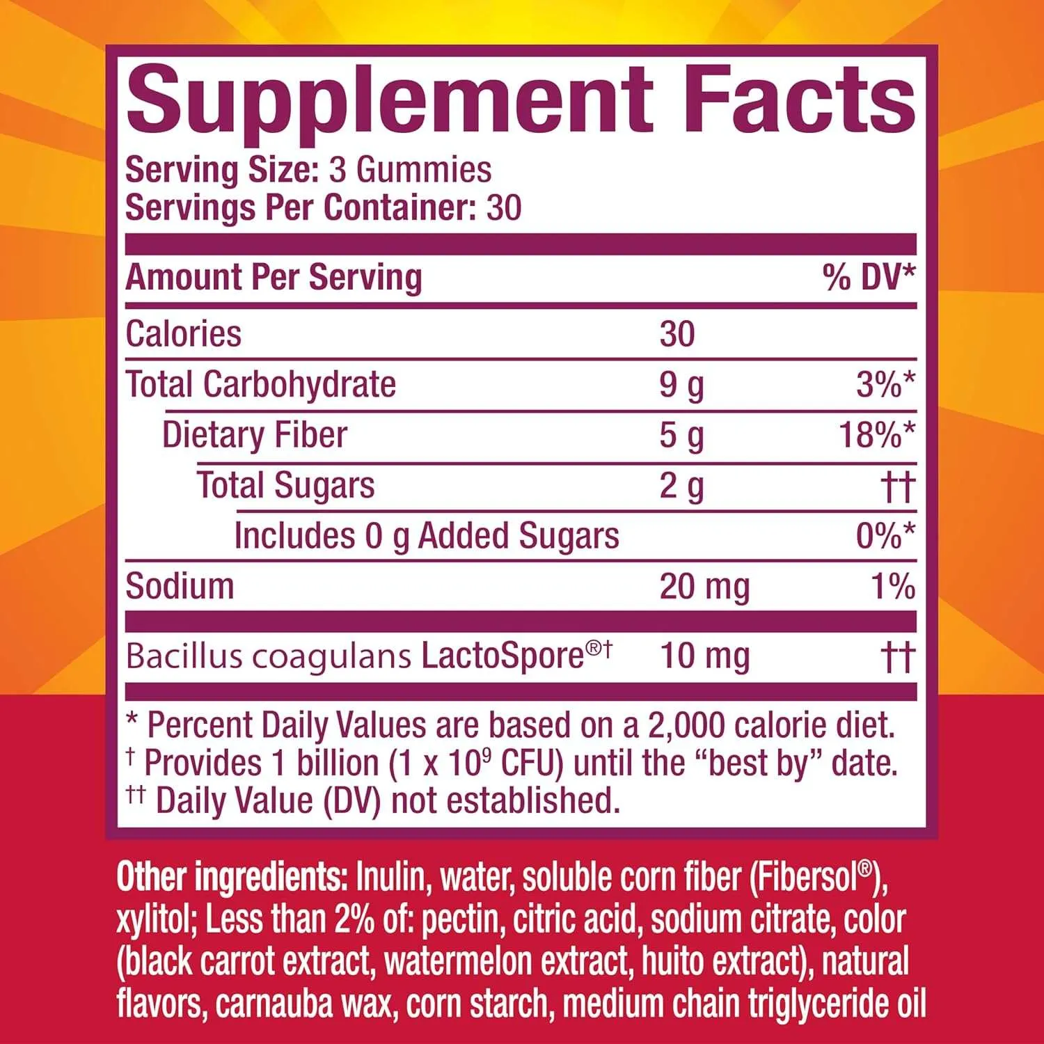 Metamucil Fiber   Probiotics Gummies for Digestive Health -  60 Ct
