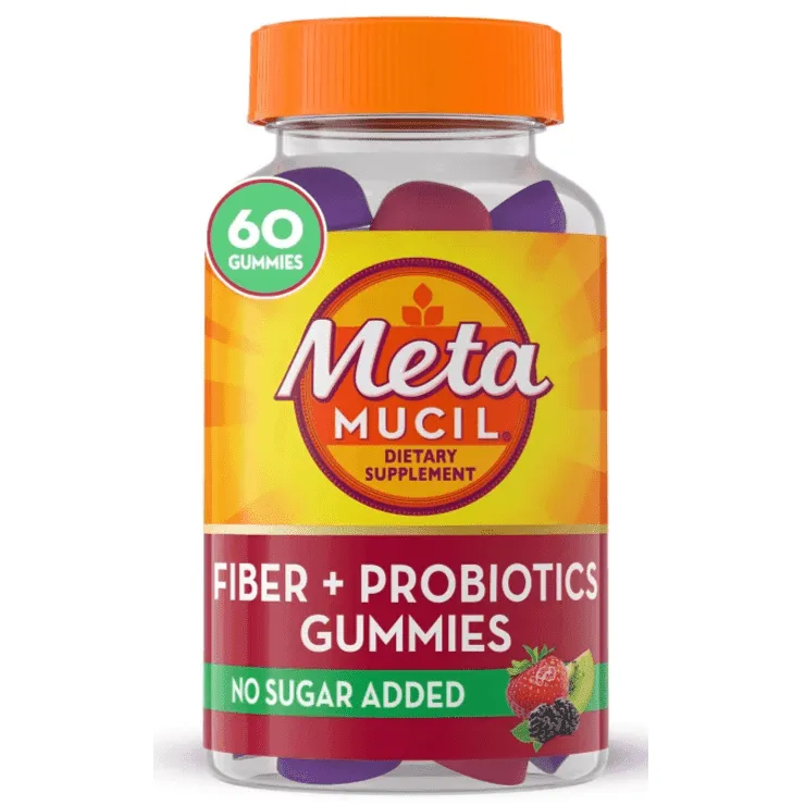 Metamucil Fiber   Probiotics Gummies for Digestive Health -  60 Ct