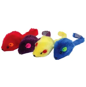 Multi-Colored 2" Mice, 4 pk
