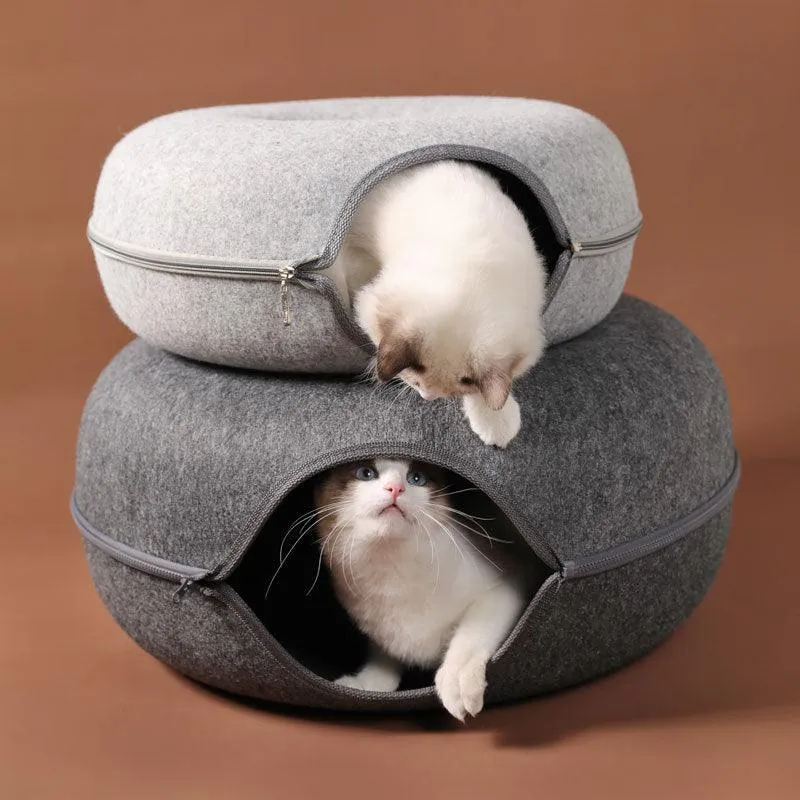Natural Felt Cat Cave Beds Egg-Type