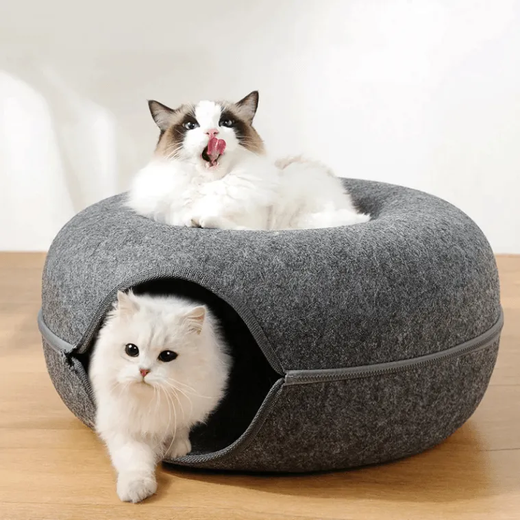 Natural Felt Cat Cave Beds Egg-Type