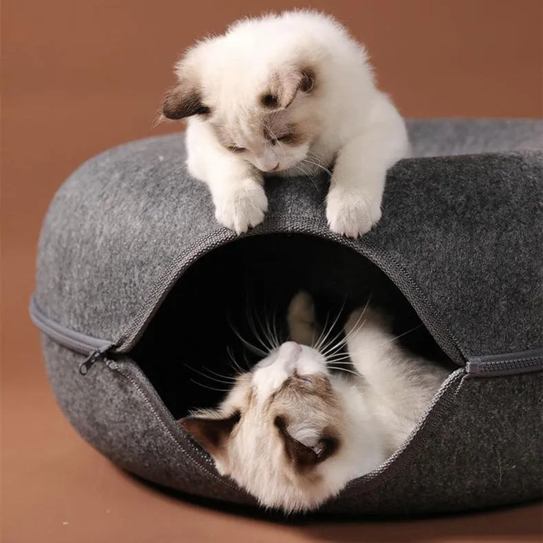 Natural Felt Cat Cave Beds Egg-Type