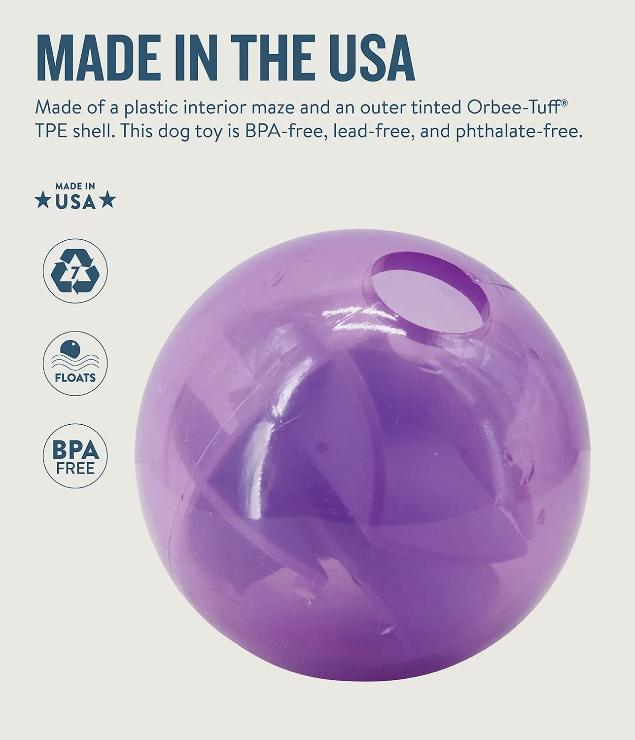 Outward Hound Planet Dog Tuff Mazee Interactive Treat Dispensing Ball Puzzle Dog Toy - Pink