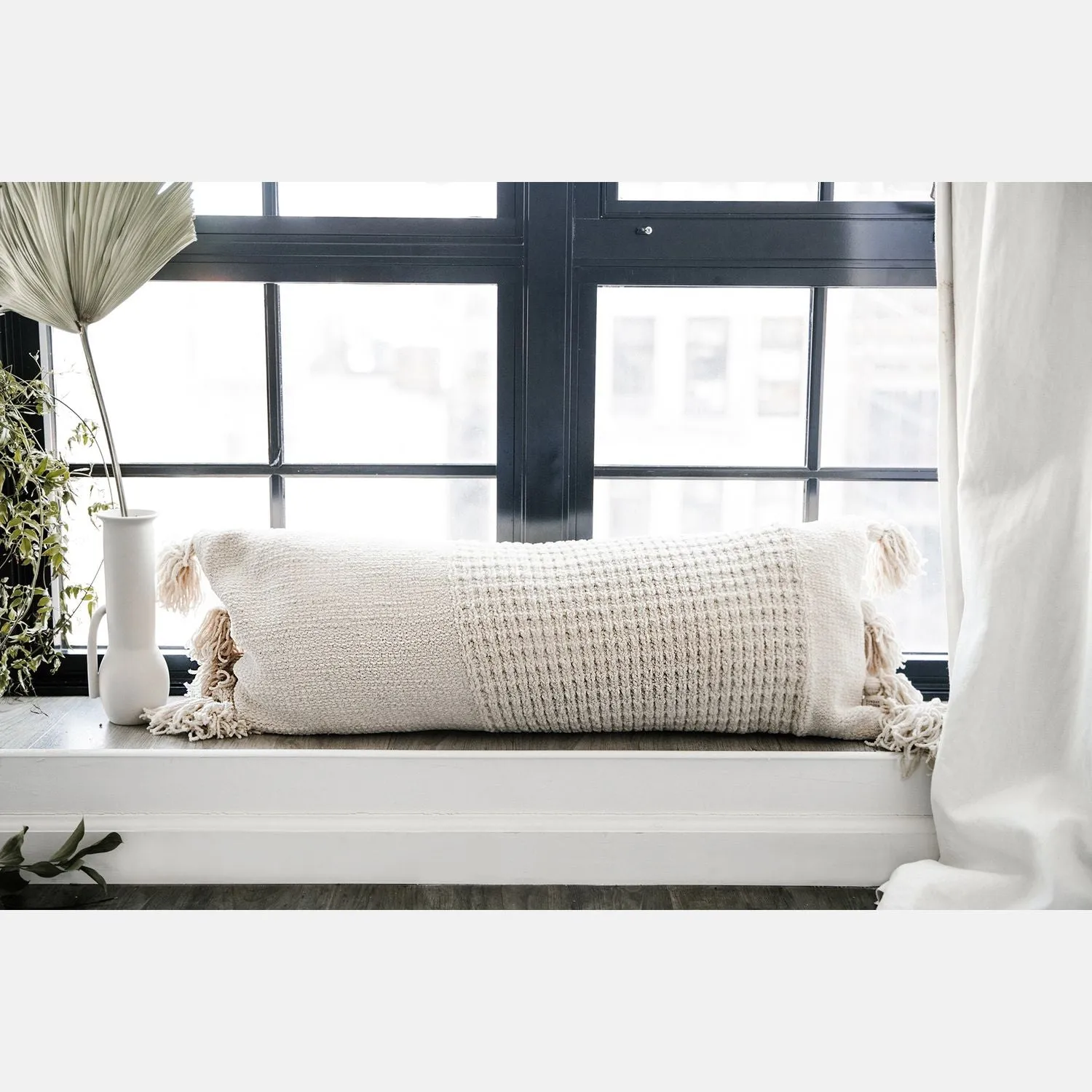 Sunday Citizen Braided Pom Pom Lumbar Pillow