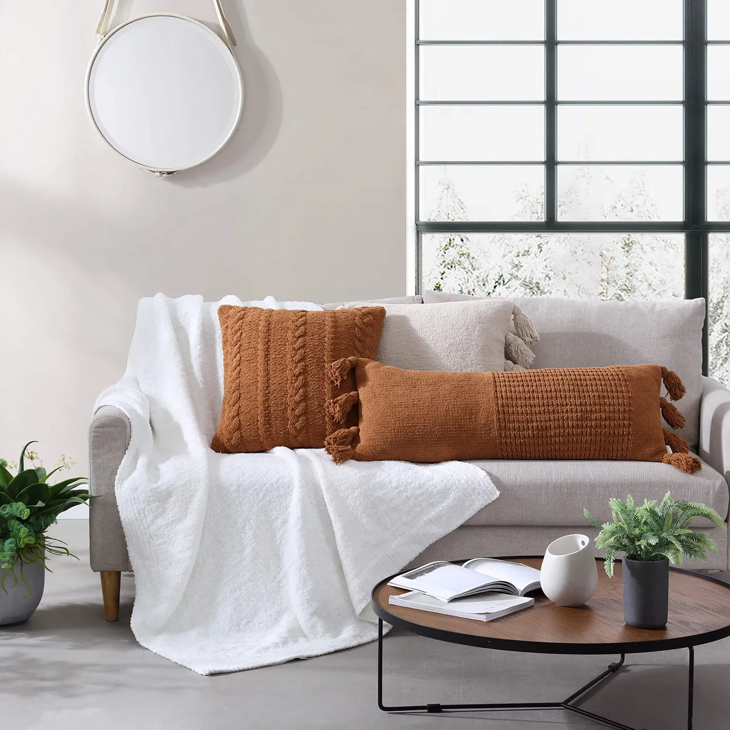 Sunday Citizen Braided Pom Pom Lumbar Pillow