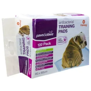 TRAINING PADS 100PKANTIBACTERIAL 60X60CM