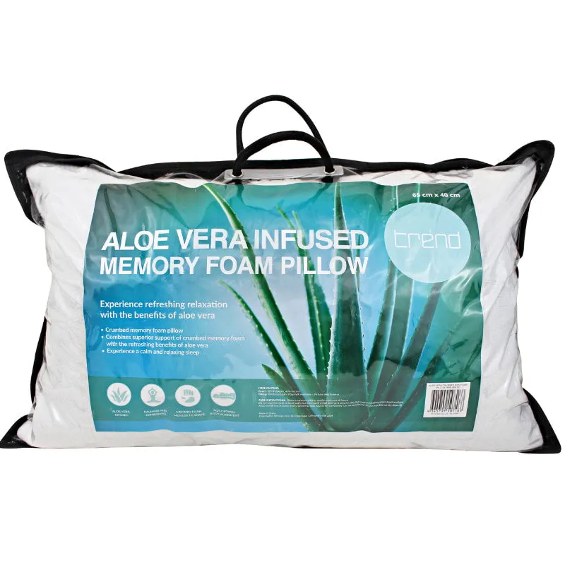 Trend Aloe Vera Infused Memory Foam Pillow