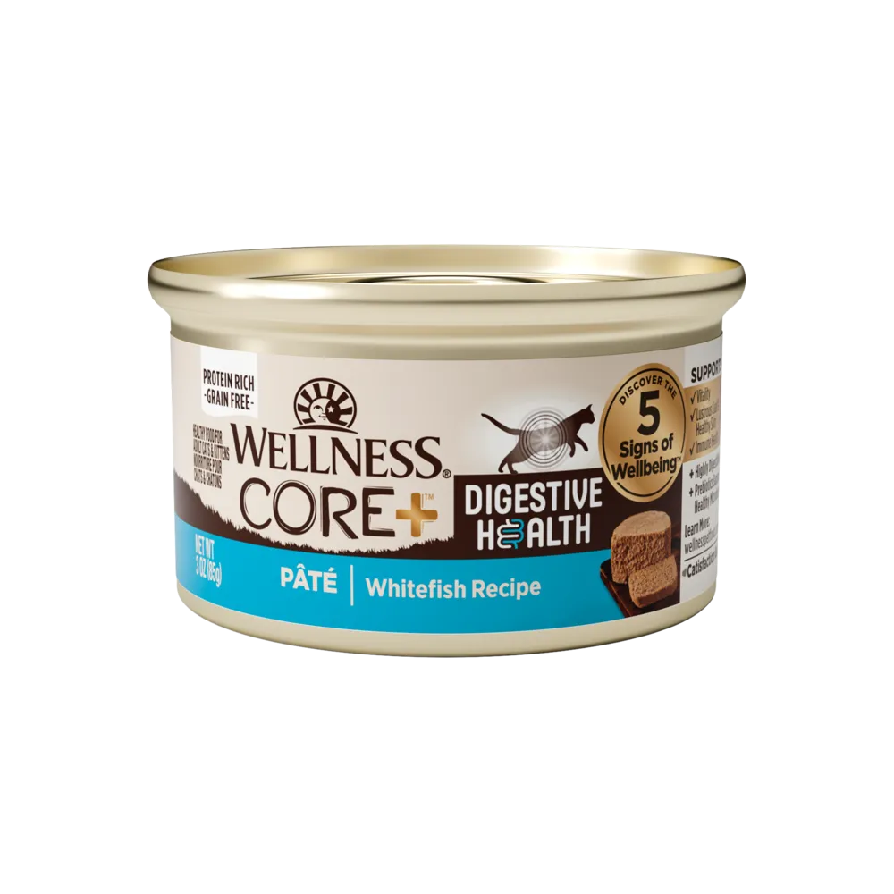 Wellness Core Digestive Health Whitefish Pate Recipe Canned Cat Food
