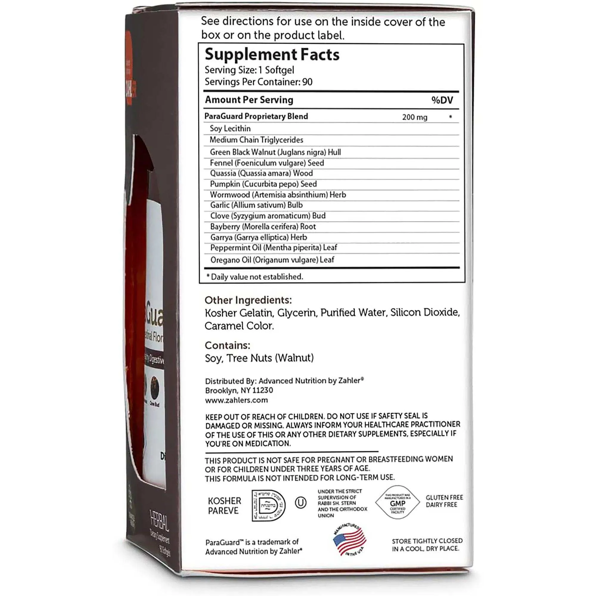 Zahler ParaGuard Advanced Digestive Supplement
